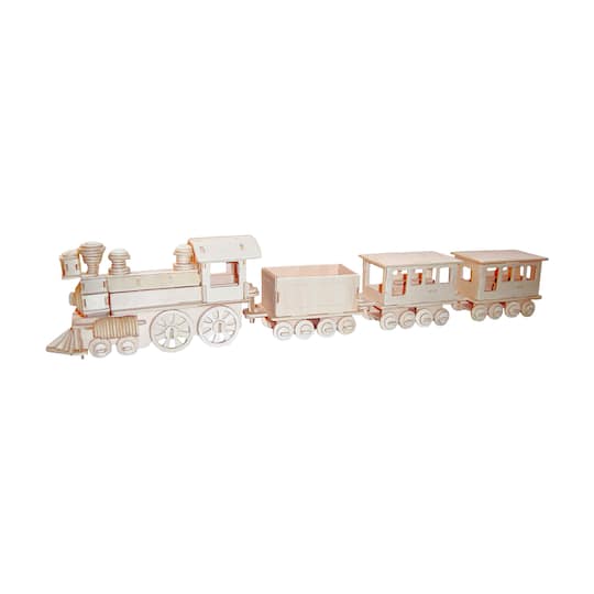 University Games Train 130 Piece Wooden Puzzle